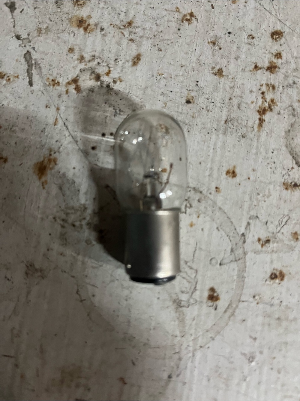 Clear Mini Singer sewing machine Bulb - Transparent Glass with Silver Base